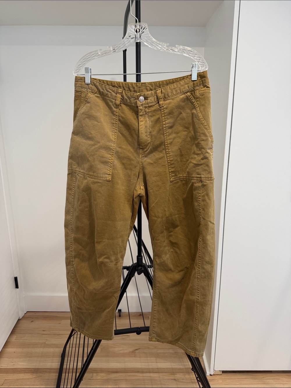 Gap 100% cotton barrel pant, size 12